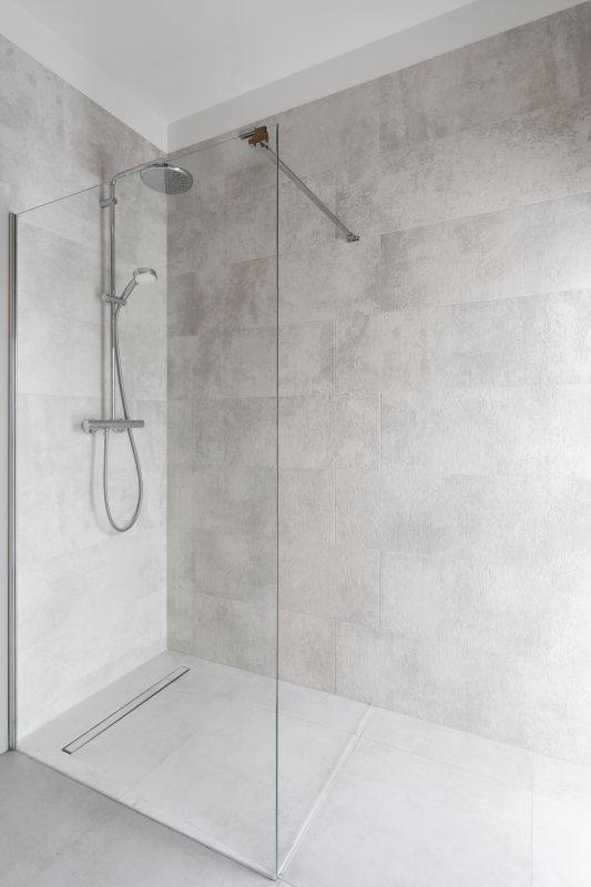 Shower with Dual Rainfall Heads
